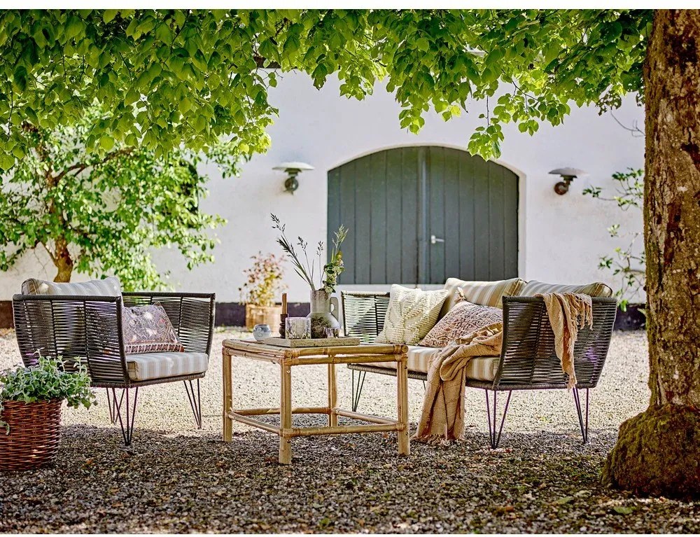 Бамбукова градинска масичка за кафе 60x90 cm Sole – Bloomingville