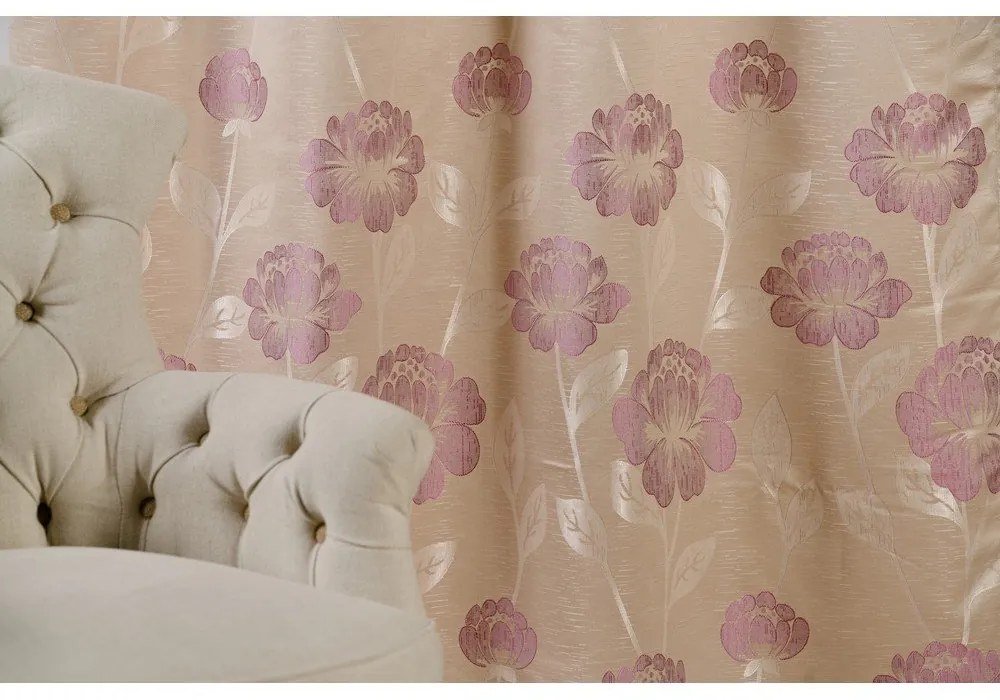Бежова завеса 140x245 cm Izolde - Mendola Fabrics