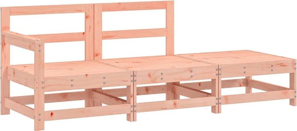 825525 vidaXL Градински комплект, 3 части, дугласко дърво масив