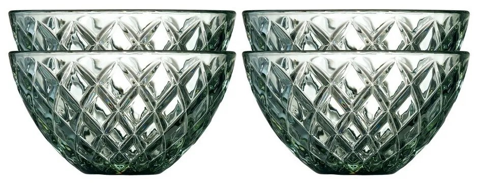 Зелени стъклени купички в комплект от 4 бр. 325 ml Sorrento – Lyngby Glas