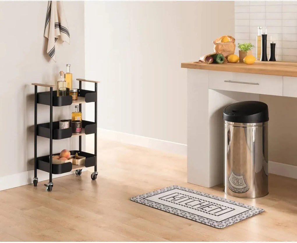 Кухненска количка 5five Blackwood, Средна, Метал и MDF