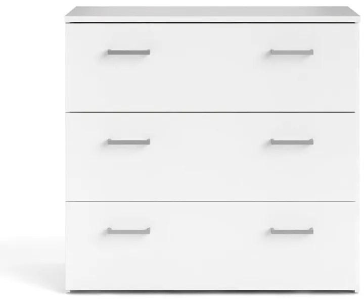 Бял нисък скрин 74x70 cm Space – Tvilum