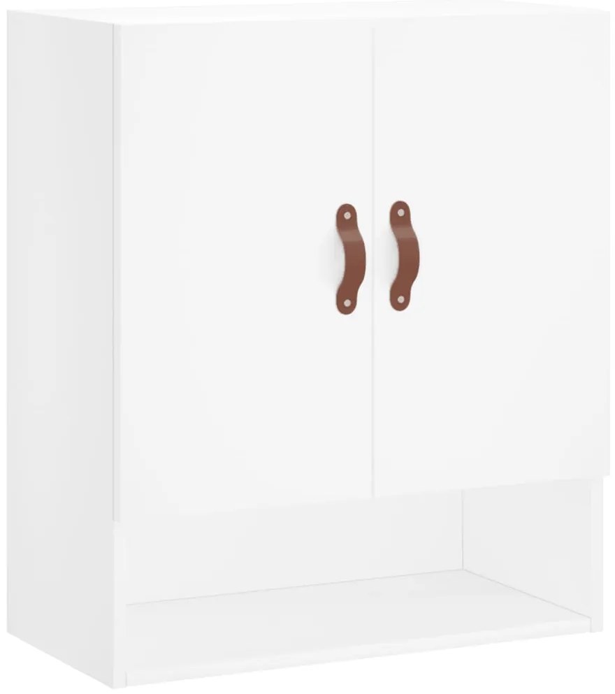 829884 vidaXL Стенен шкаф, бял, 60x31x70 см, инженерно дърво