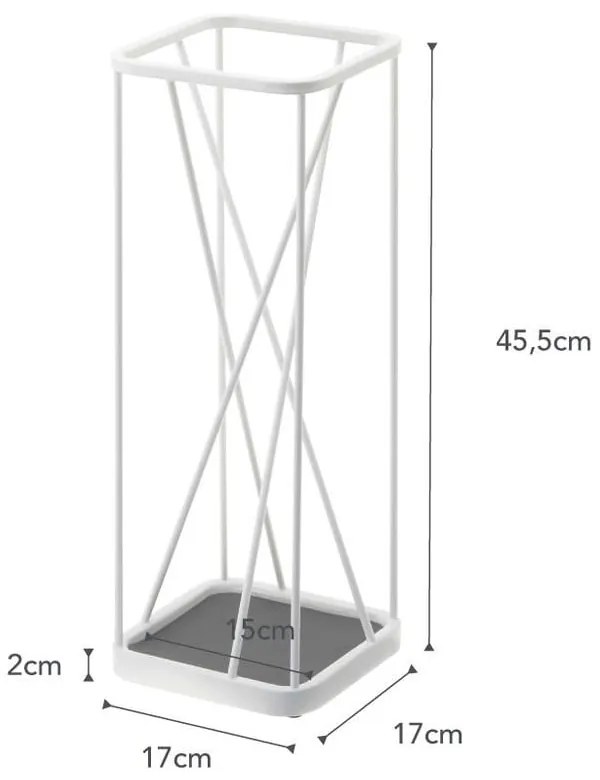 Бяла стойка за чадъри Square - YAMAZAKI