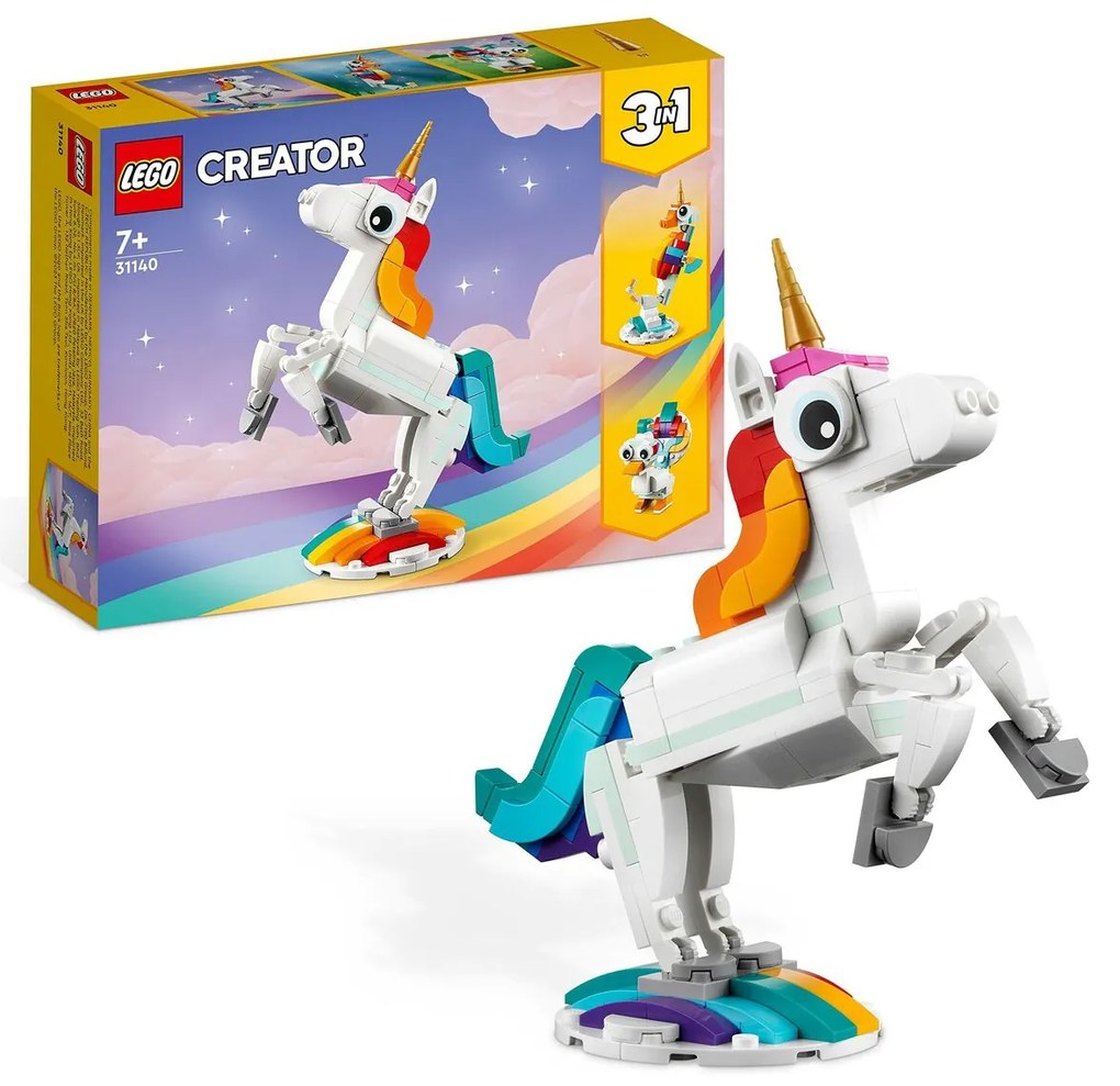 Playset Lego Creator Magic Unicorn 31140 3 в 1 145 Части