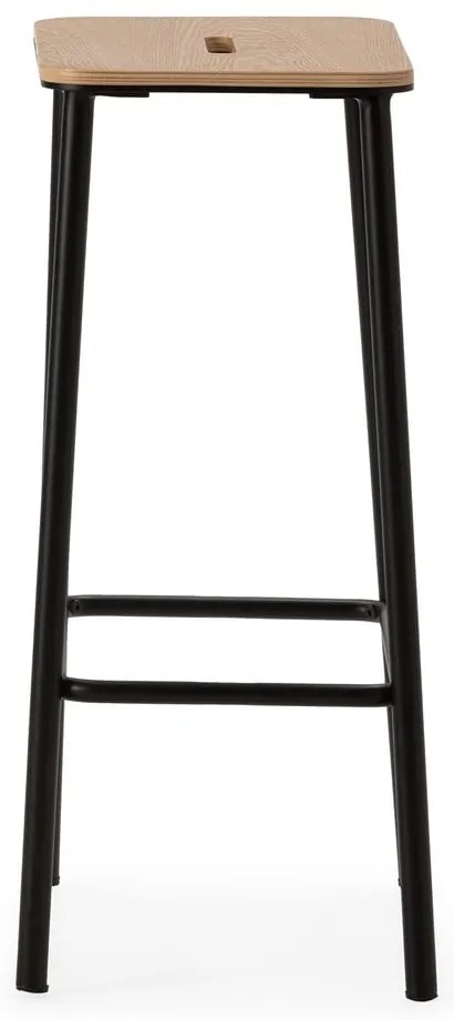 Черни бар столове в комплект 2 бр. (височина на седалката 65 cm) Abba – Marckeric