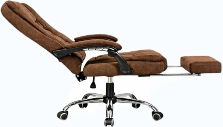 Офис стол BOSS с подложка за крака - кафява тъкан