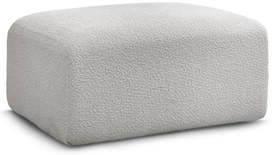 Светлосива табуретка от букле Tina – Bobochic Paris