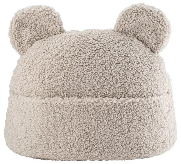 Светлокафява детска възглавница за диван от букле Teddy Pouch – Wigiwama