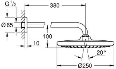 Душ слушалка с рамо Grohe Tempesta