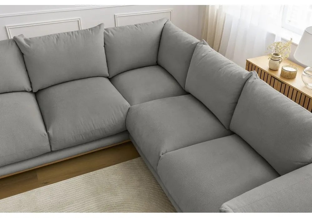 Сив ъглов диван Ernest – Bobochic Paris