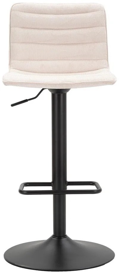 Бяло-черен бар стол с регулируема височина (височина на седалката 61 cm) Malia – Mauro Ferretti