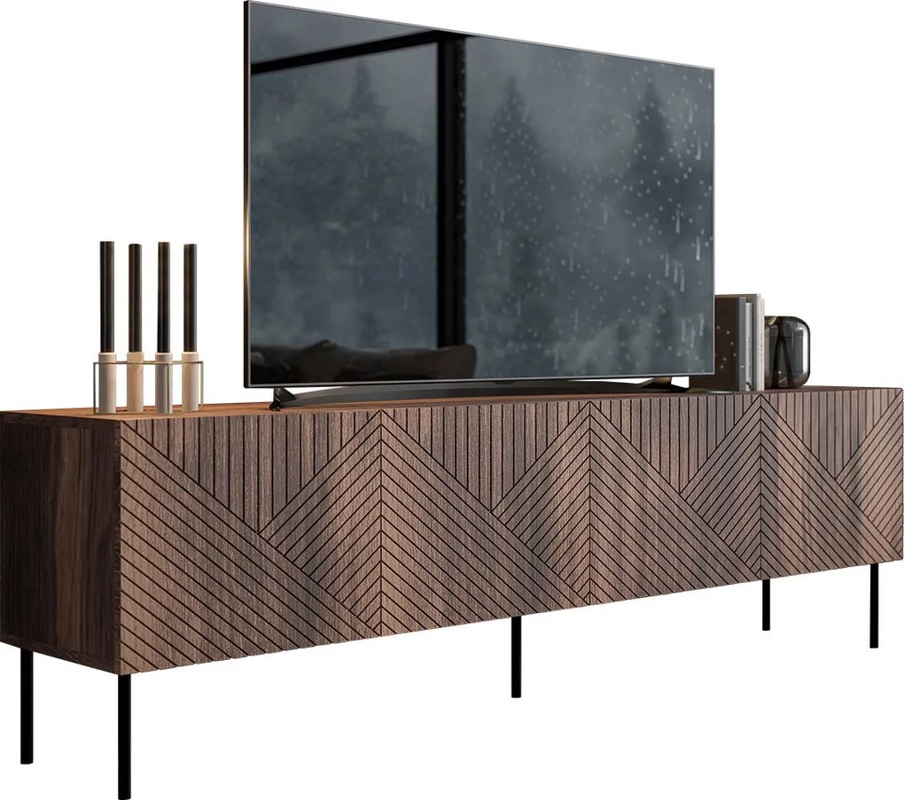 TV шкаф Art Deco-Кафяво