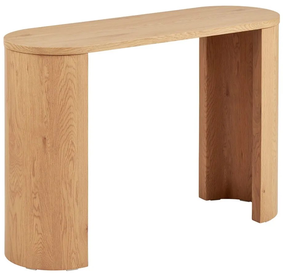 Конзолна маса от декор от дъб в естествен цвят 38x114 cm Bibione – House Nordic