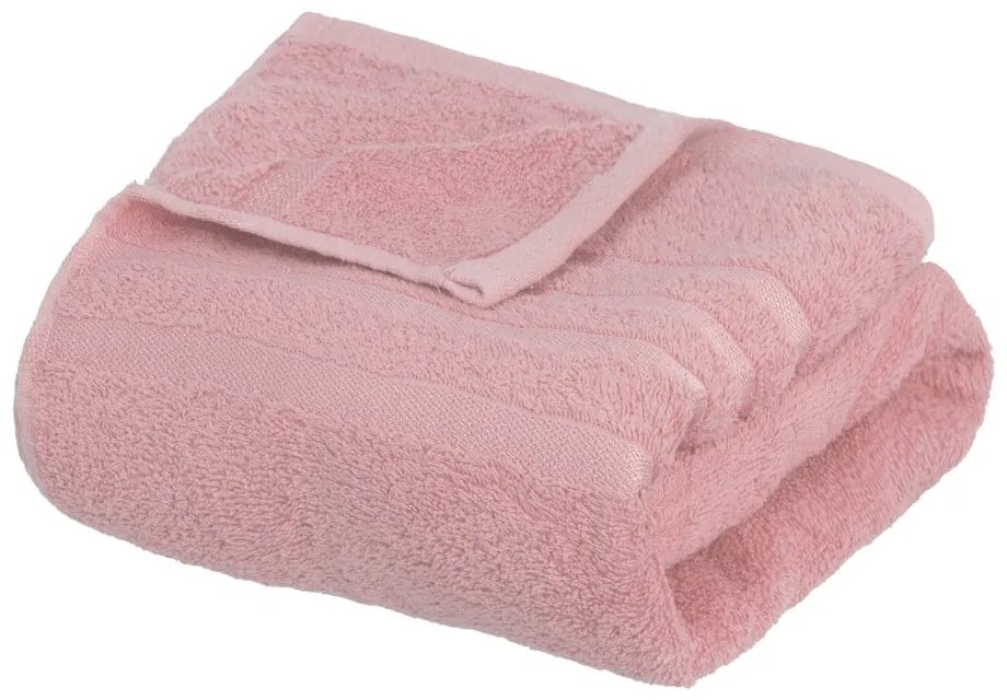 Розова памучна хавлиена кърпа от тери 70x140 cm Simple – Casa Selección