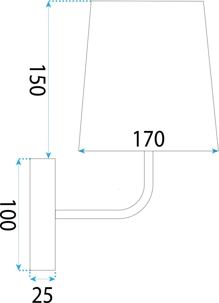 Аплик APP1612-1W black