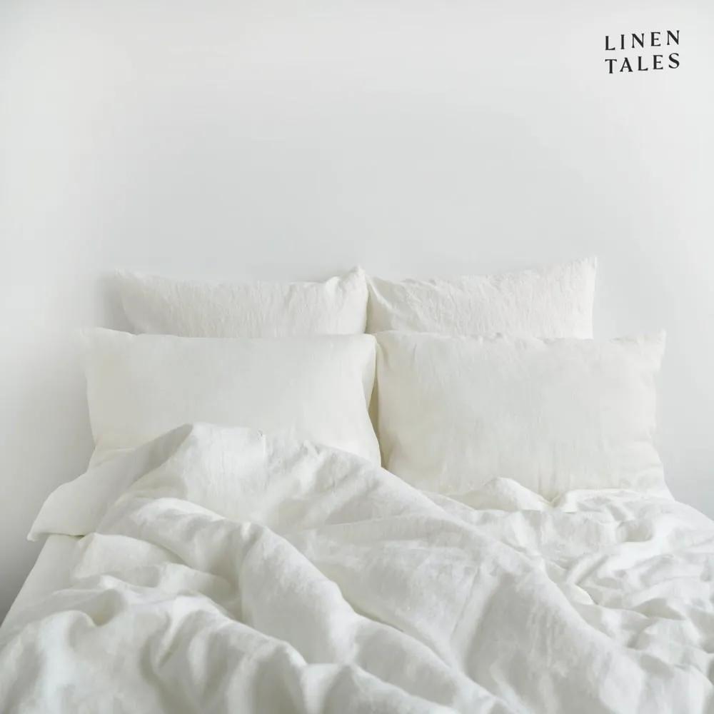 Бяло спално бельо за двойно легло 200x220 cm - Linen Tales