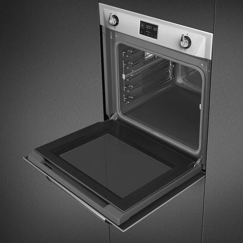 Фурна за вграждане Smeg SOP6902S2PX, 3000W, 68 л, Клас A++, 12 функции и 5 нива на готвене, Готвене чрез Комбинирана пара, Самопочистване, Таймер, 30-280C, Инокс