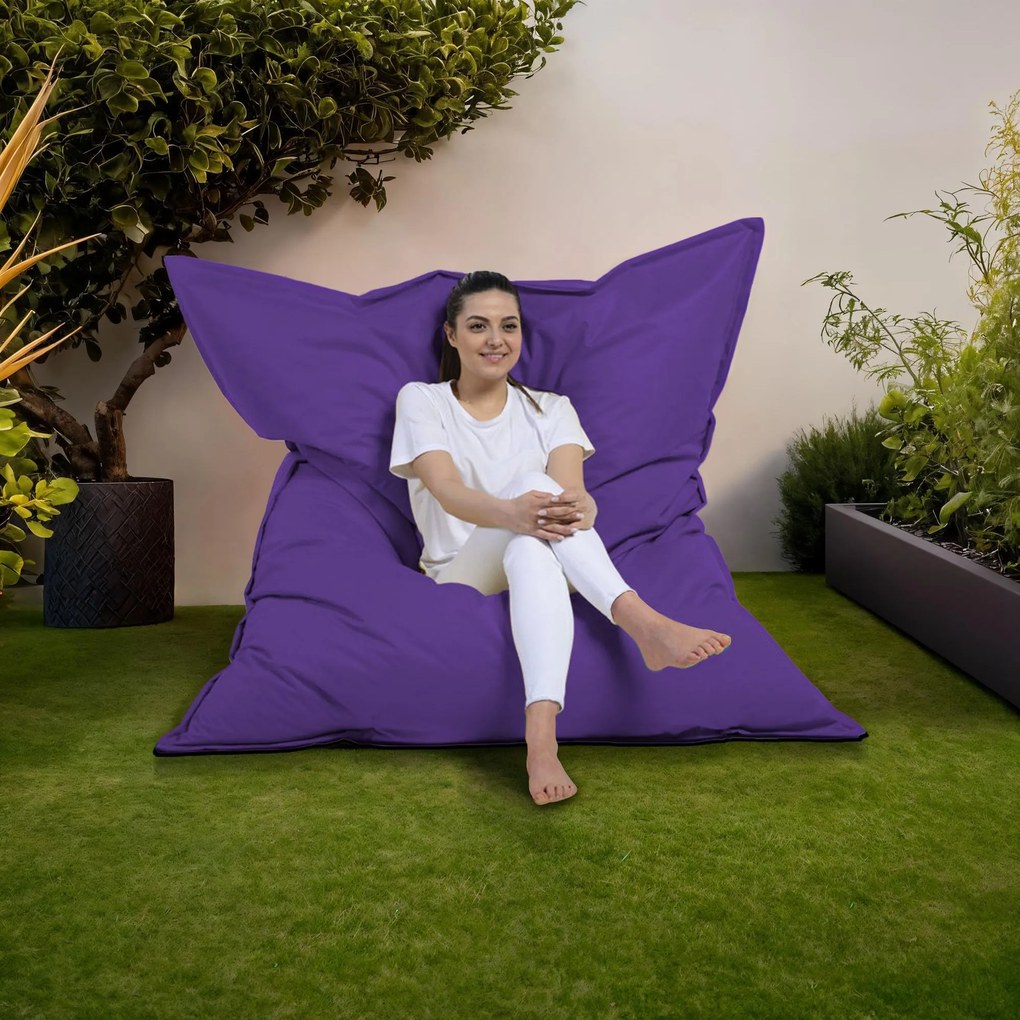 Градински пуф Giant Cushion 140x180, цвят Лилав