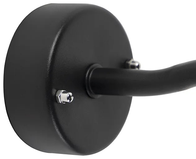 Външна Стенна Лампа Черна със Стъкло IP44 - Мюнхен