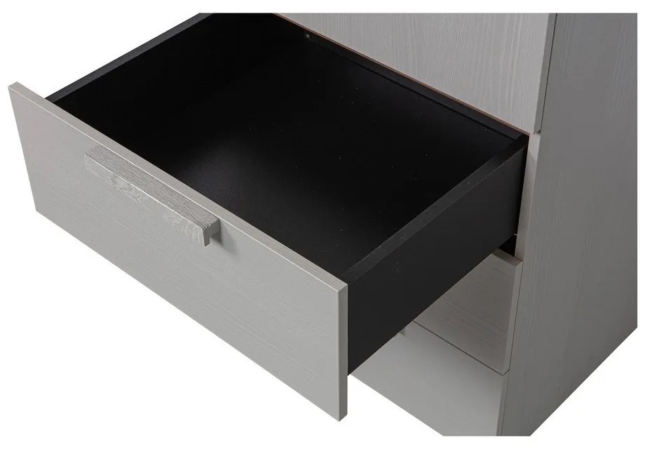 Сив модулен гардероб 55x210 cm Rens - WOOOD