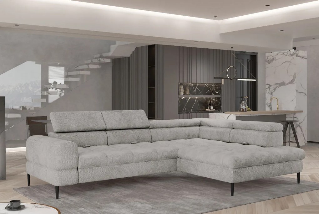 Ъглов диван Sovvor-Екрю дясно