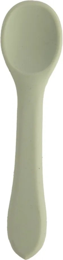Светлозелена детска лъжичка от силикон – Orion