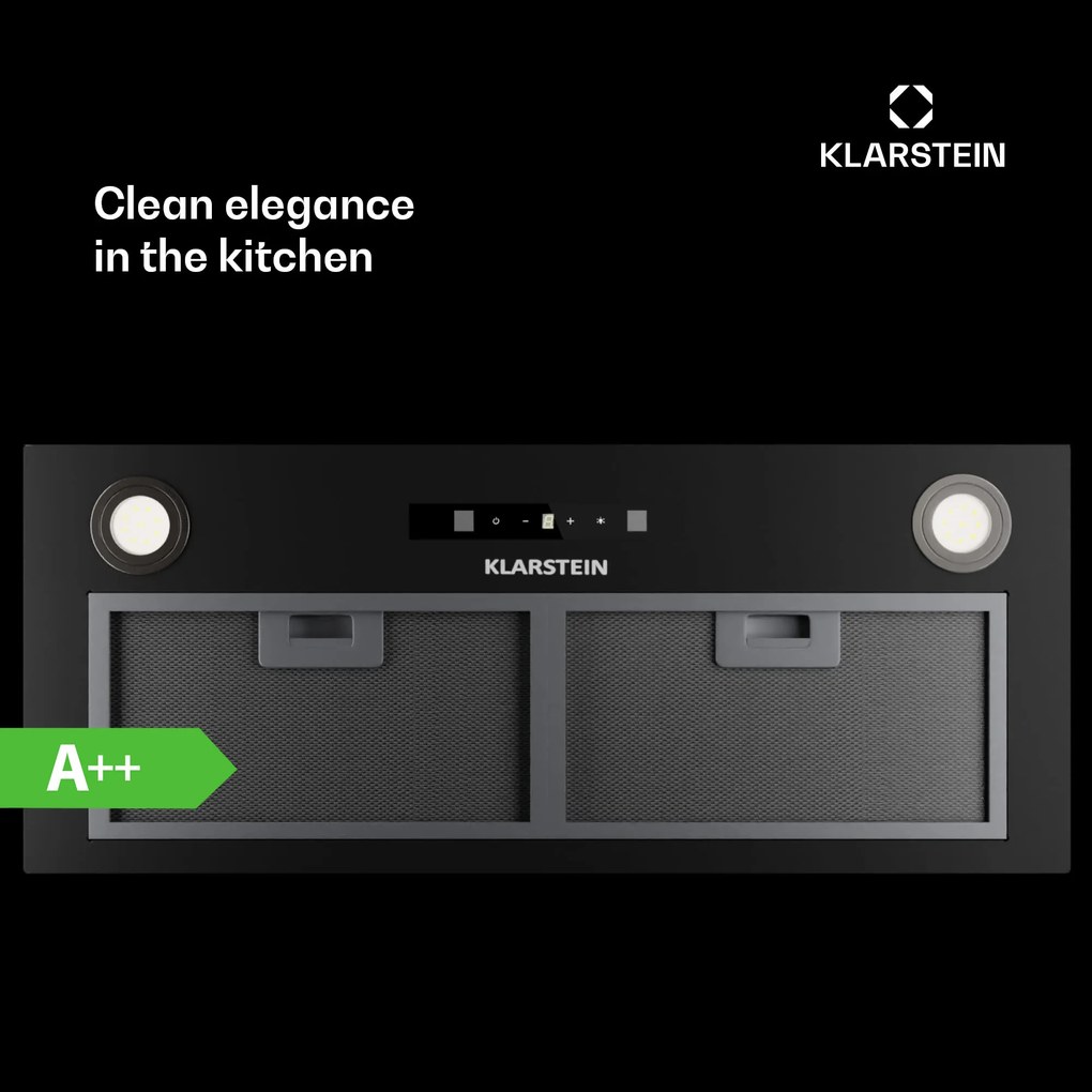 Klarstein Paolo 72 абсорбатор за вграждане 72 cm 520 m³/h LED Touch A++