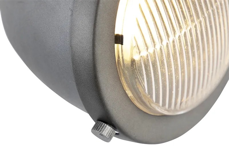 Индустриален прожектор стомана с дърво наклоняем - Emado