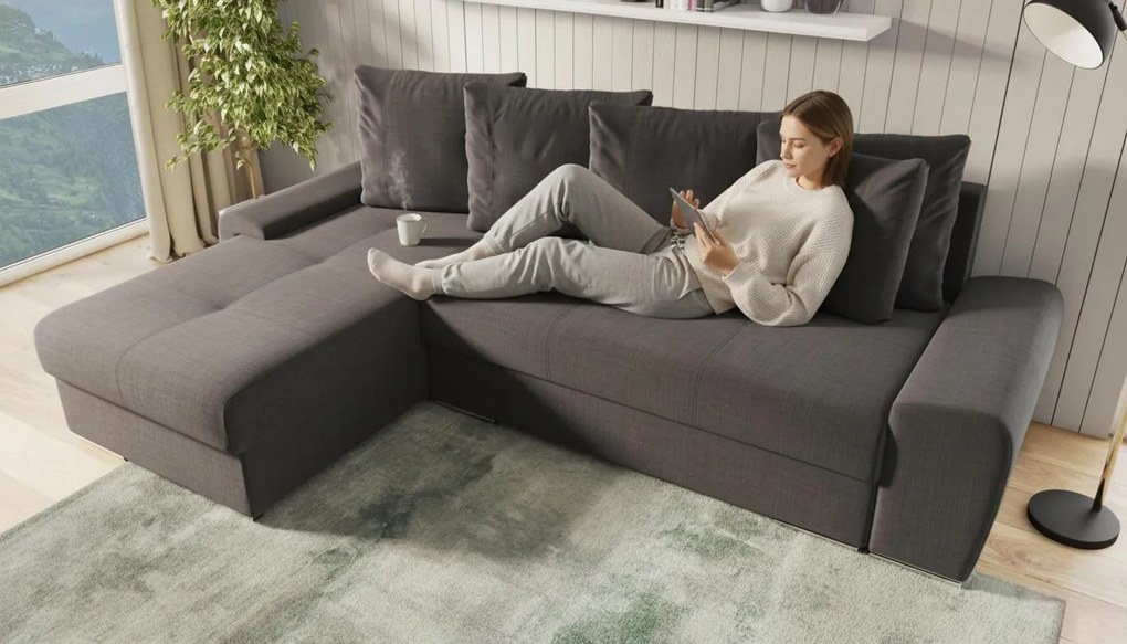 Разтегателен ъглов диван Роли