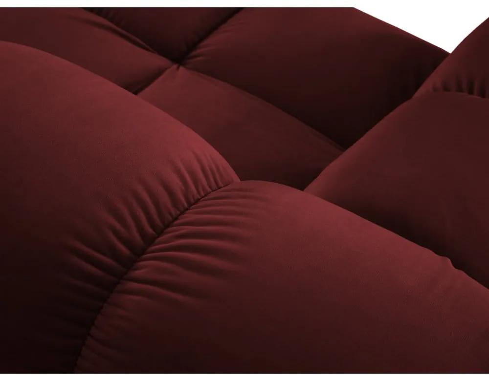 Червен кадифен диван 379 cm Bellis - Micadoni Home