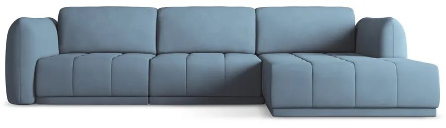 Светлосин ъглов диван (десен ъгъл) Hoku – Makamii