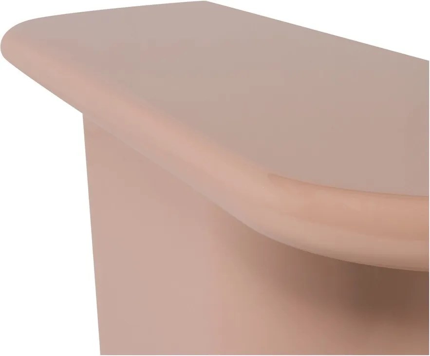 Светлорозова гланцова конзолна маса 30x120 cm Nocta – WOOOD