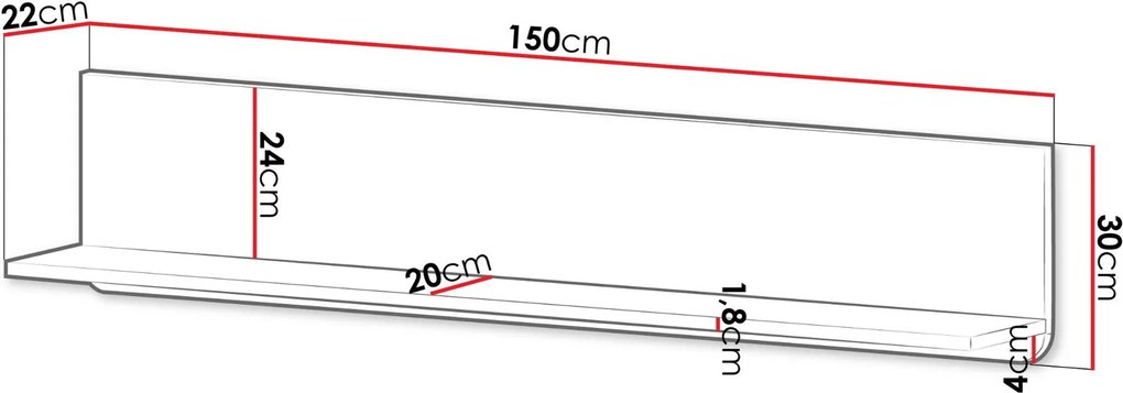 Рафт Marly Reg I-Черно