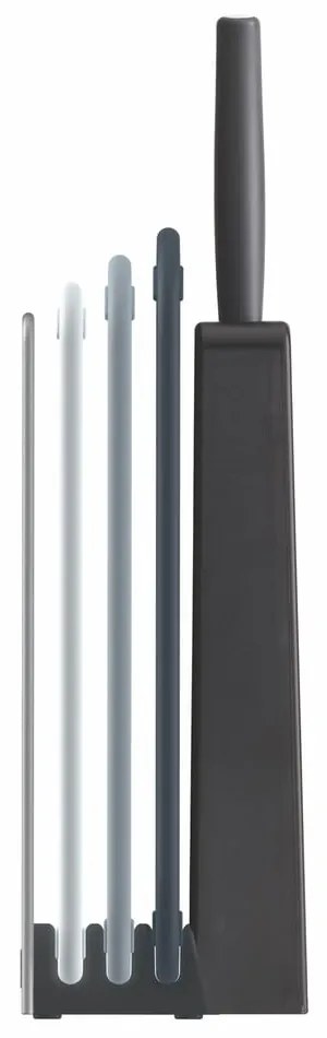 Комплект от 3 дъски за рязане и ножове с поставка Nest Plus - Joseph Joseph