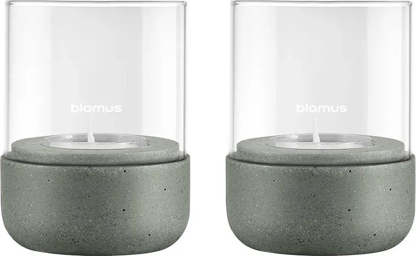 Стъклени свещници в комплект от за чаена свещ 2 бр. Calma – Blomus