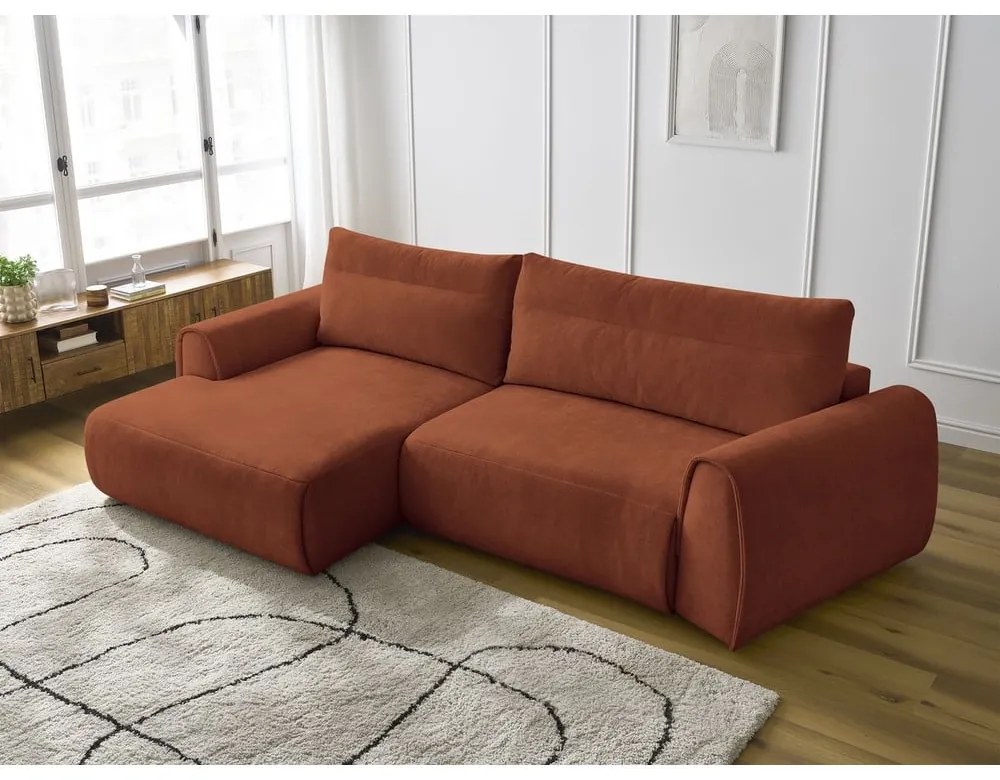 Оранжев ъглов диван Aden – Bobochic Paris