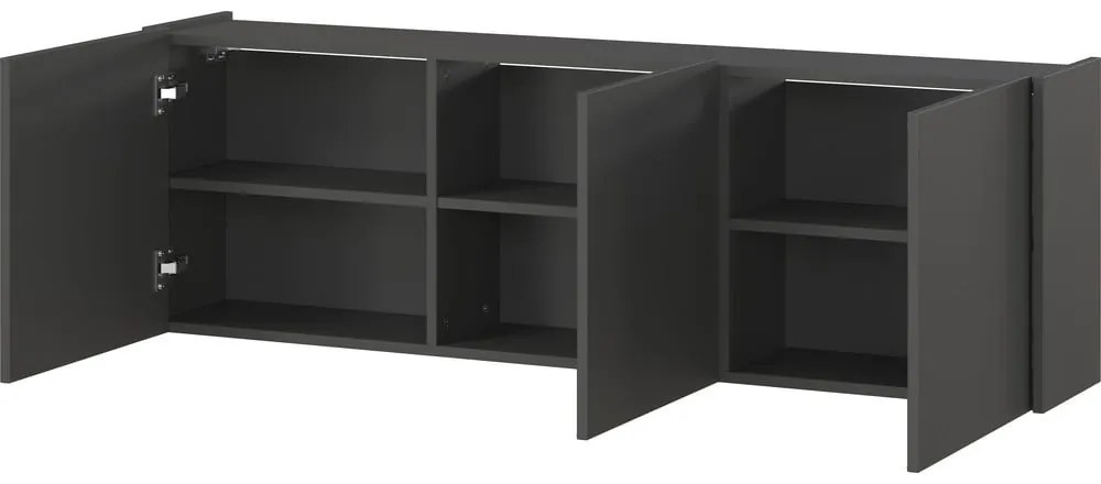 Антрацитна маса за телевизор 138x45 cm Piana – Germania