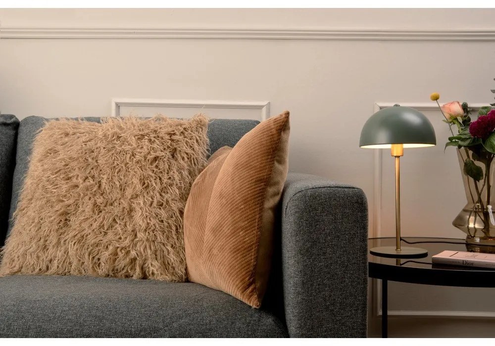 Зелена настолна лампа със златни детайли Bonnet - Leitmotiv