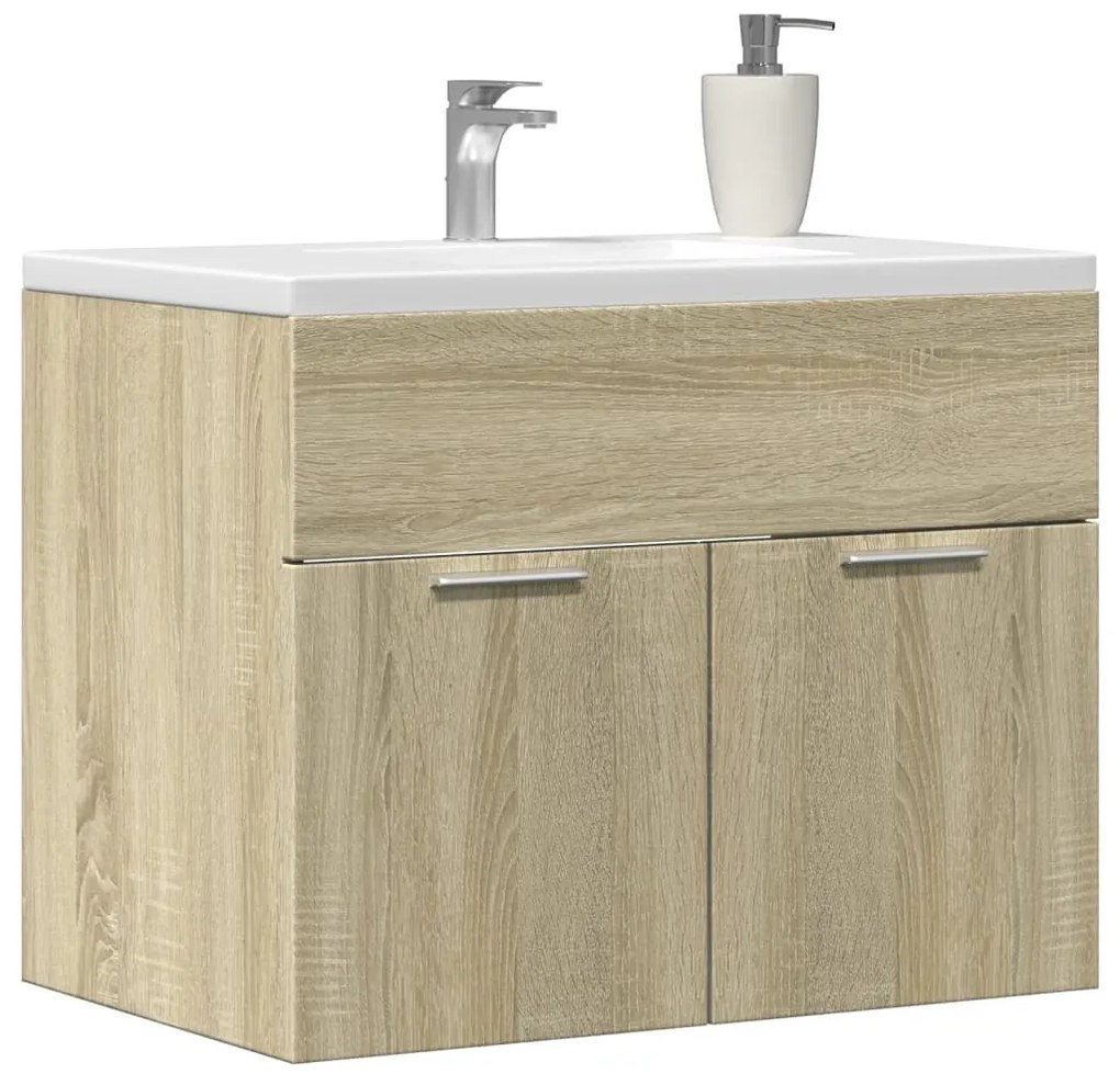 856207 vidaXL Долен шкаф за мивка, дъб сонома, 60x38,5x46 см, инженерно дърво