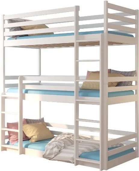 Двуетажно легло Capolo-200 x 90-White