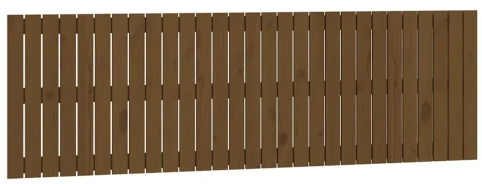 824866 vidaXL Стенна табла за спалня, меденокафява, 185x3x60 см, бор масив