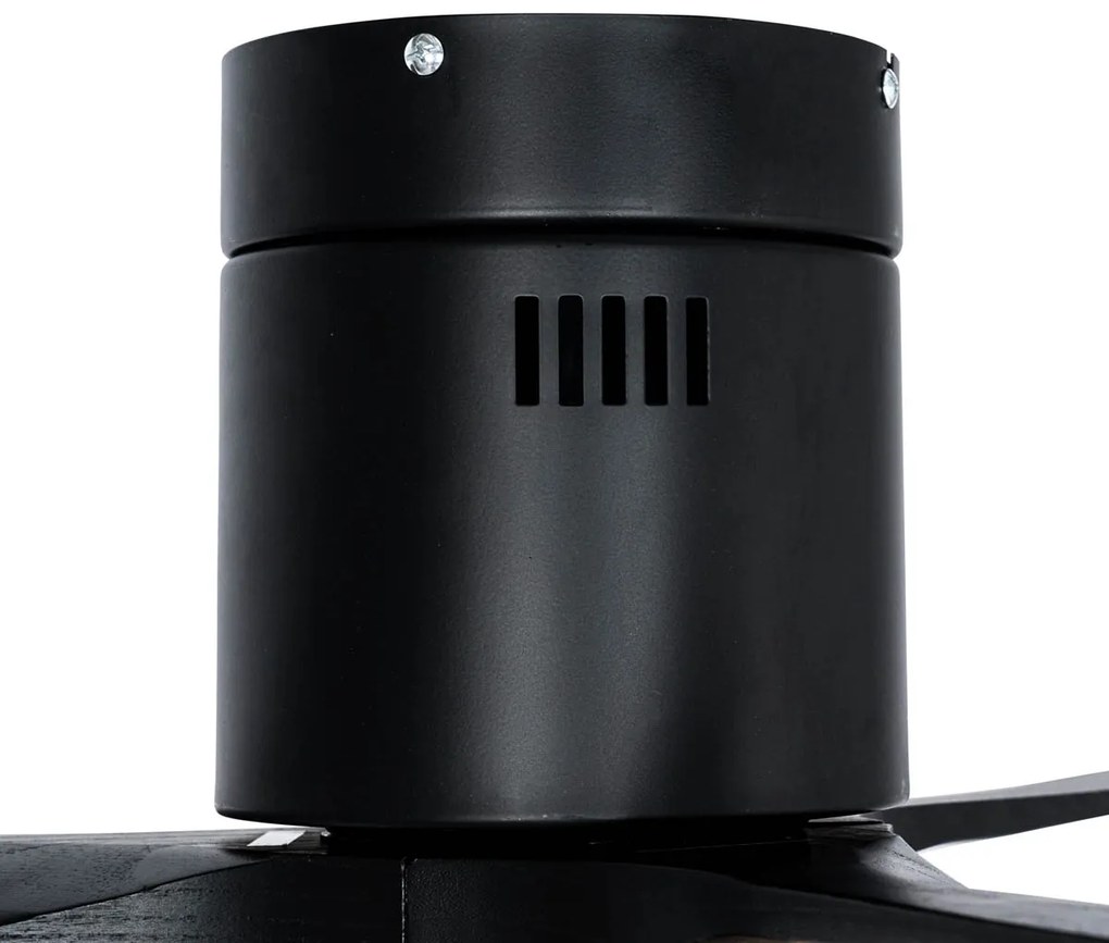 Вентилатор за таван черен 132 см вкл. LED димируем с дистанционно управление - София