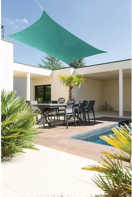 Слънцезащитно платно Hesperide Curacao, Изумруд, 3x2 m