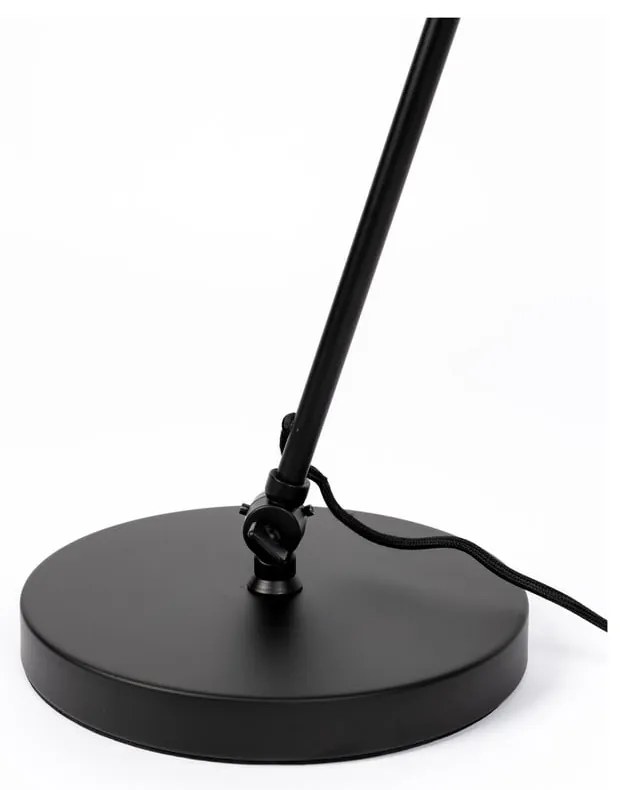 Черна настолна лампа с метален абажур (височина 70 cm) Jona – White Label