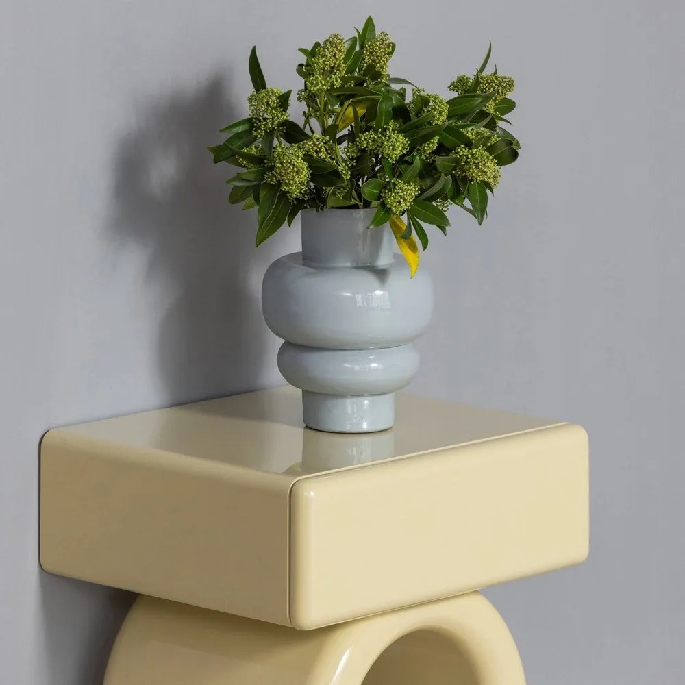 Светлосива z terazza ваза (височина 27 cm) Auri – WOOOD