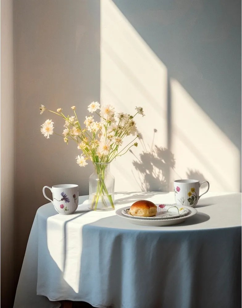 Бяла порцеланова чаша 330 ml Hammershøi Summer – Kähler Design