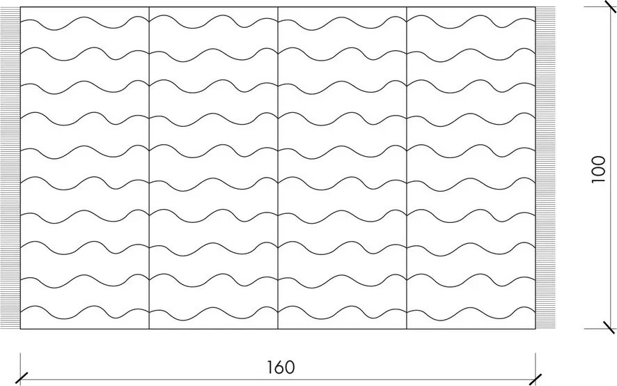 Синя памучна плажна кърпа 100x160 cm Nugo – noo.ma