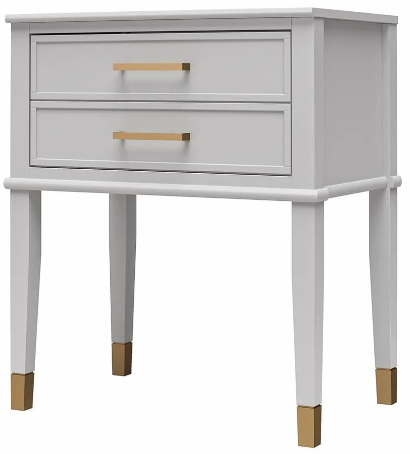 Светлосиво нощно шкафче Westerleigh – CosmoLiving by Cosmopolitan