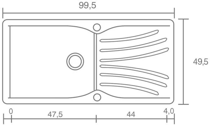 Мивка Sanitec 324-Granite Celtic Stone